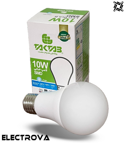 لامپ ال ای دی 10 وات تک تاب مدل حبابی فوق کم مصرف پایه E27