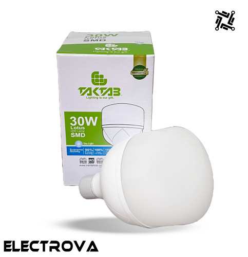 لامپ 30 وات SMD تکتاب مدل حبابی پایه E27