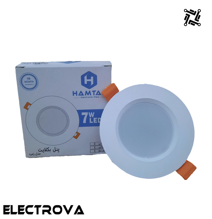 پنل بک لایت 7 وات 7w همتاب