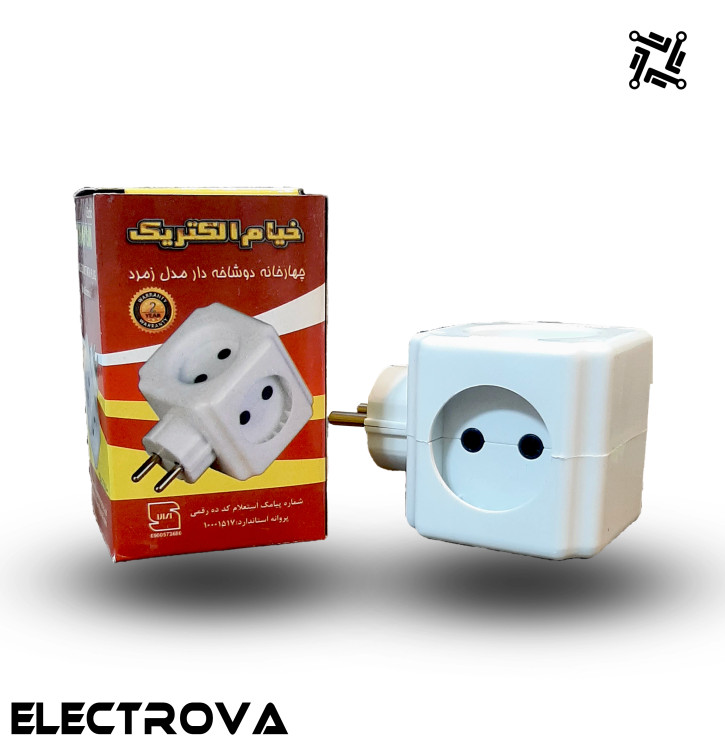 چهار راهی دوشاخ دار خیام الکتریک مدل زمرد